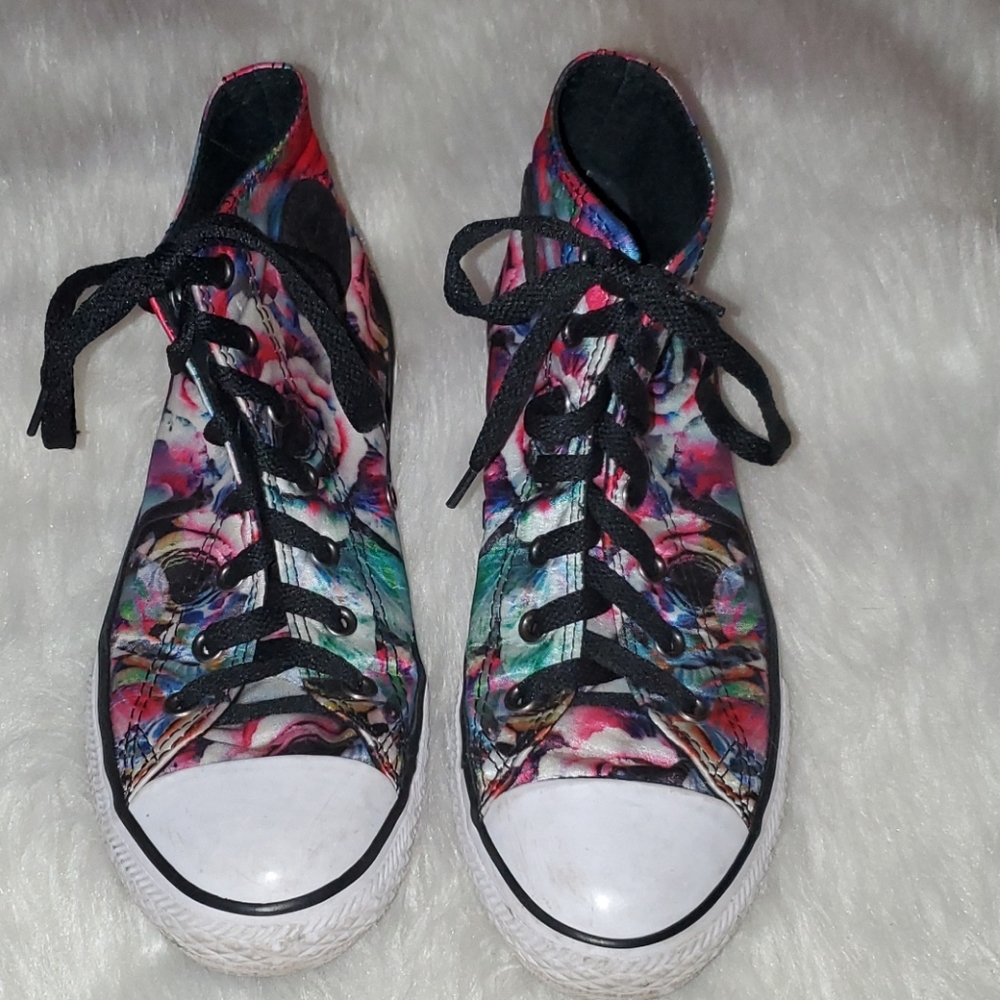 Converse S. 3 Youth (Girls) Silky Floral High Tops